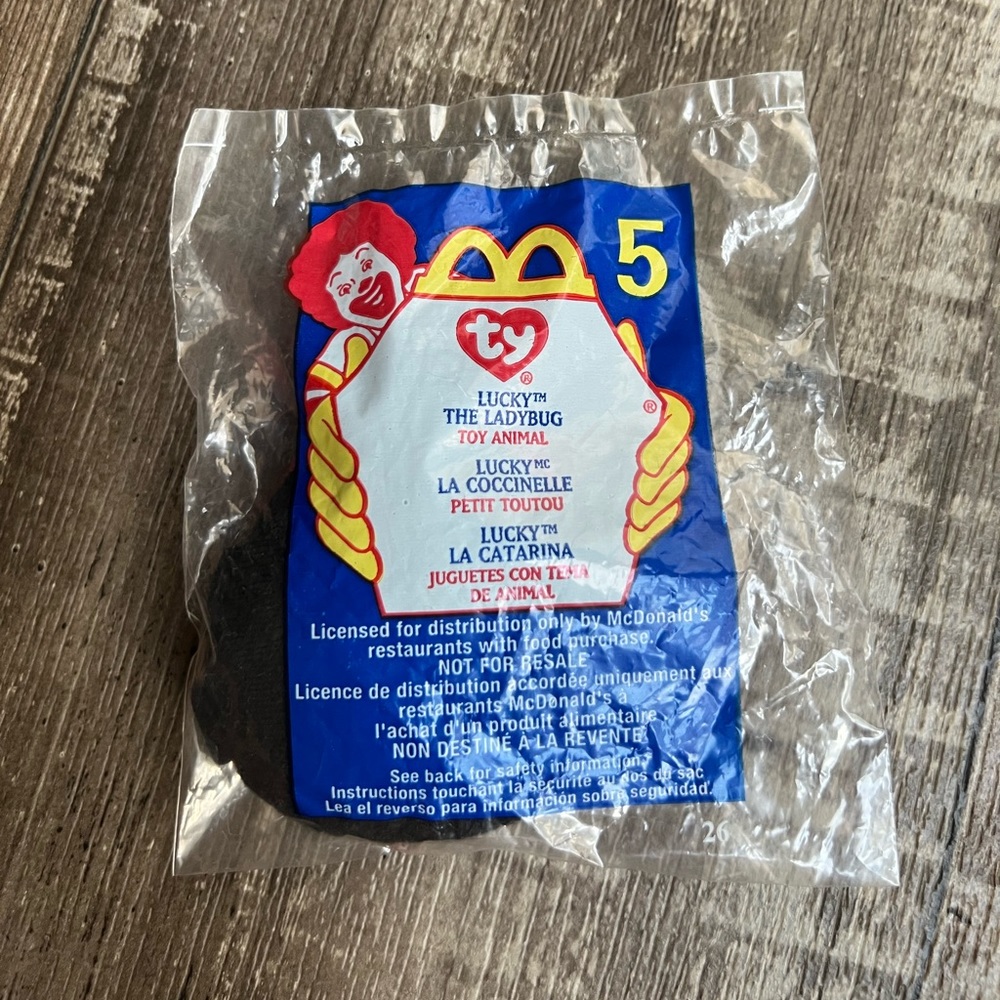 McDonalds Ty Beanie Baby Lucky the Ladybug